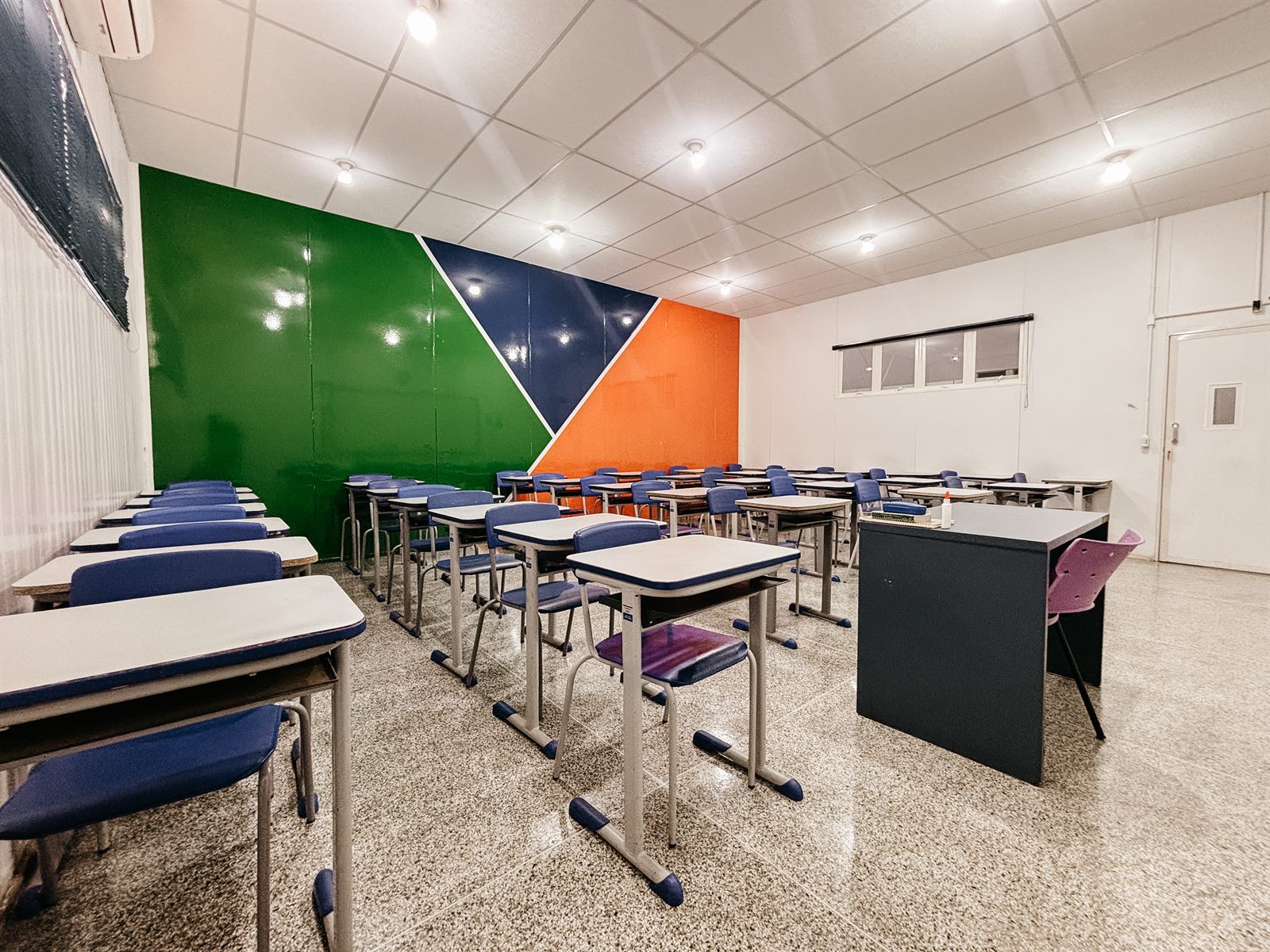 Sala de aula climatizada